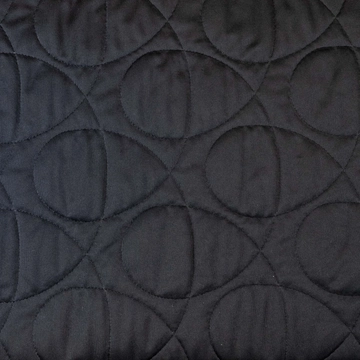 Steppelt kabátbélés – Fekete színben hurkolt mintával