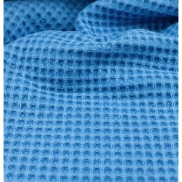Darázs anyag (waffle) – Kék színben