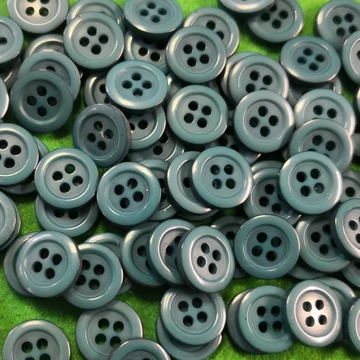 Inggomb – Türkizzöld színben, négylyukú, 12mm