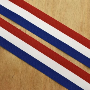 Nemzeti szalag – Horvát-Francia nemzeti színű szövött szalag, 40 mm