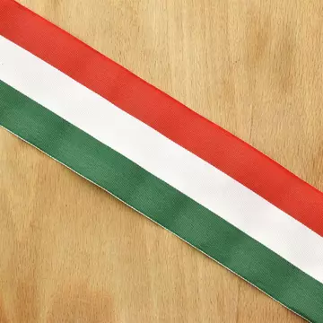 Nemzeti szalag – Magyar nemzeti színű szövött szalag, 70mm