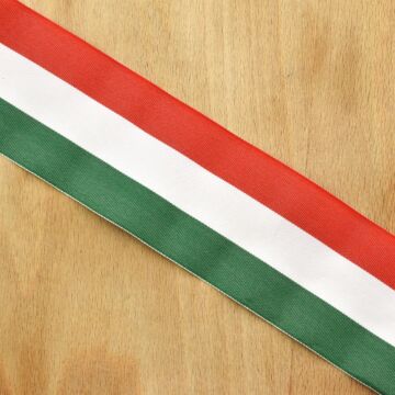 Nemzeti szalag – Magyar nemzeti színű szövött szalag, 70mm
