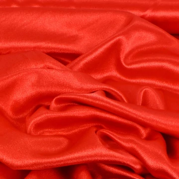 Krepp szatén, crepe szatén – Piros színben, elasztikus