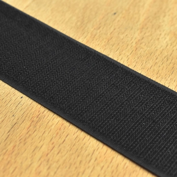 Varrható tépőzár – Fekete színben, horgos, 5cm
