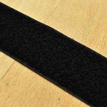 Varrható tépőzár – Fekete színben, bolyhos, 5cm