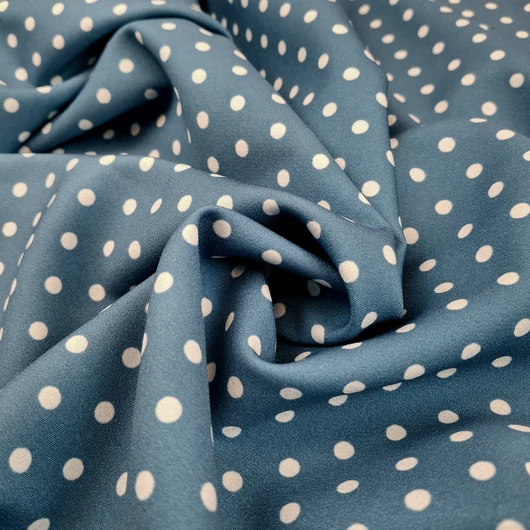 Barbi Crepe – Denim pöttyös mintával