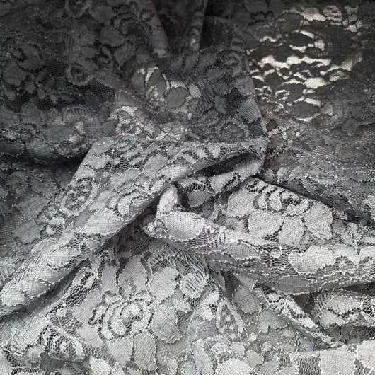 Bordűrös ombre csipke – Szürke-fekete színben (FANNY)