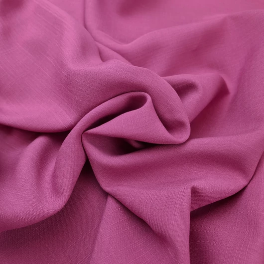 Viszkóz flokon, Shantung - Szeder rózsaszín színben