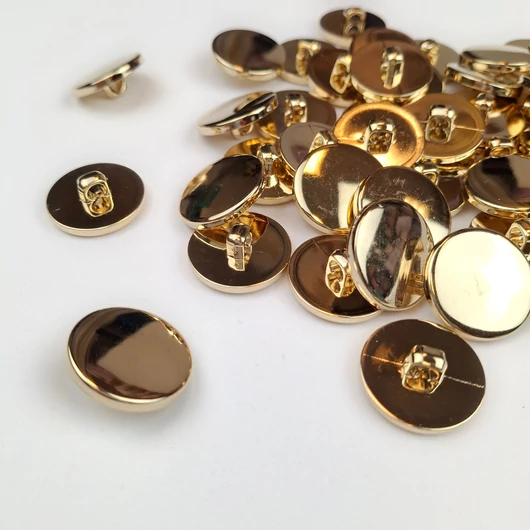 Műanyag gomb – Ékszergomb arany színben, 21mm