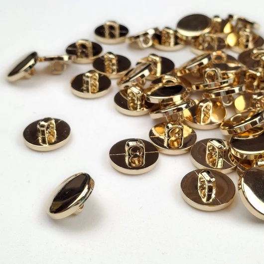 Műanyag gomb – Ékszergomb arany színben, 18mm