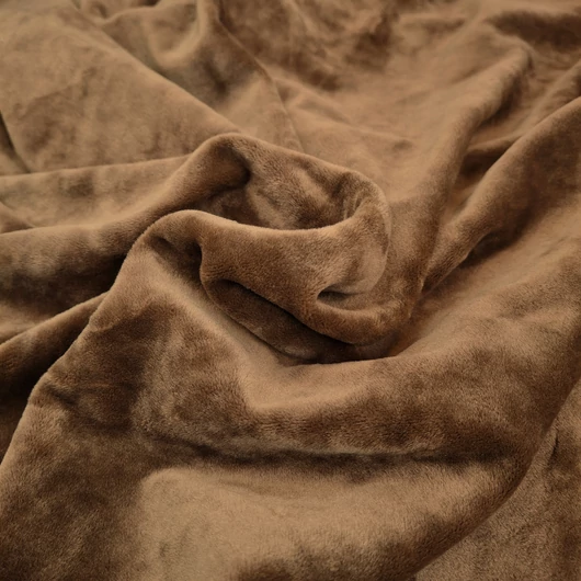 Elasztikus plüss - Őzbarna színben