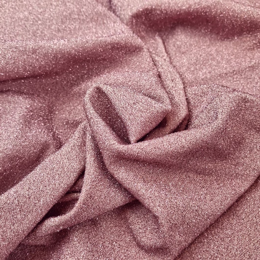 Jersey, glitteres - Mályva színben, elasztikus