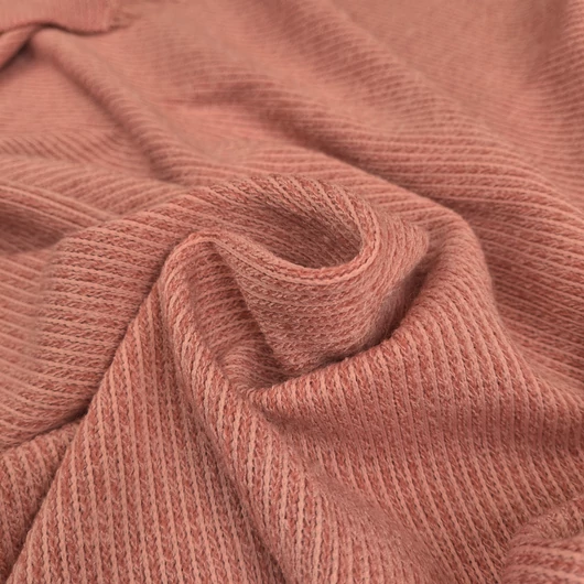 Kötött anyag  – Bordás, rózsaszínes mályva színben, elasztikus