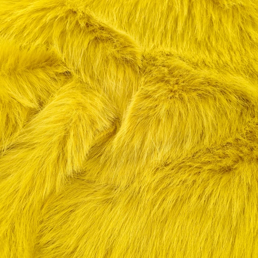 Műszőrme - Mustársárga színben