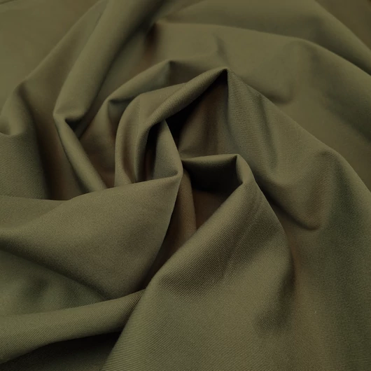 Elasztikus pamutvászon - Kekizöld színben