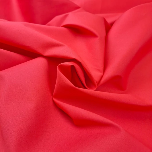 Elasztikus puplin - Piros színben