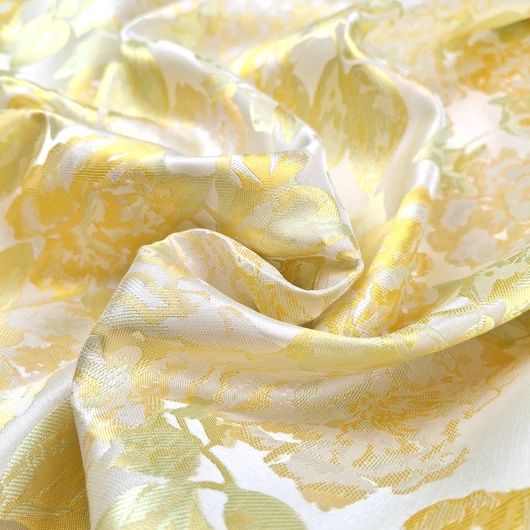 Jacquard 293 – Rózsa mintával, sárga színben