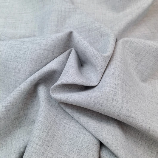 Viszkóz szövet – Világos szürke melange színben, elasztikus