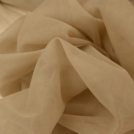 Lágy tüll – Cappuccino színben, extra széles