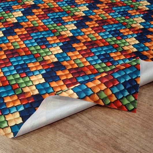 Digitális canvas – Színes absztrakt mintával, vízlepergető