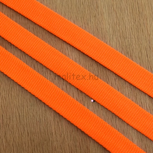 Ripsz szalag – Neon narancssárga színben, 10mm