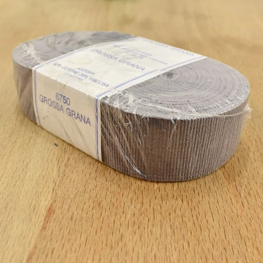 Ripsz szalag – Sötétszürke színben, 25mm, tekercsben