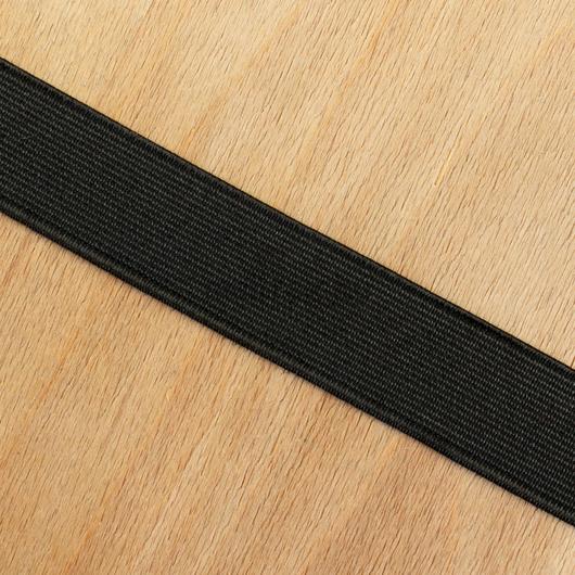 Gumiszalag – Erős nadrág gumipertli fekete színben, 25mm