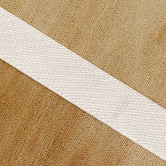 Gumiszalag szövött – Erős nadrág gumipertli fehér színben, 30mm