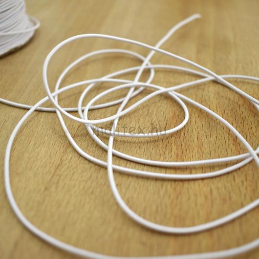 Kalapgumi – Hengeres kalapgumi fehér színben, 1,5mm