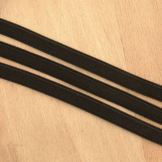 Gumiszalag – Plüss gumi fekete színben, 13mm Gumiszalag – Plüss gumi fekete színben, 13mm