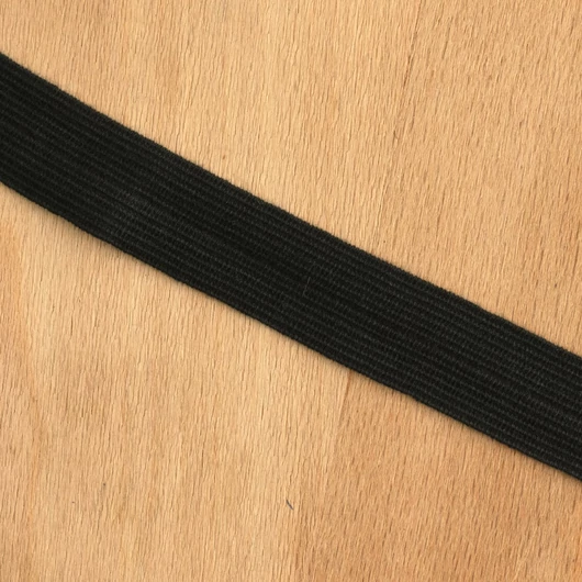 Gumiszalag – Szegőgumi fekete színben, 20mm Gumiszalag – Szegőgumi fekete színben, 20mm