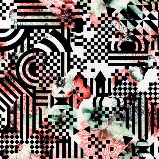 Jég jersey – Virágos és geometriai mintával, DigitalPrint
