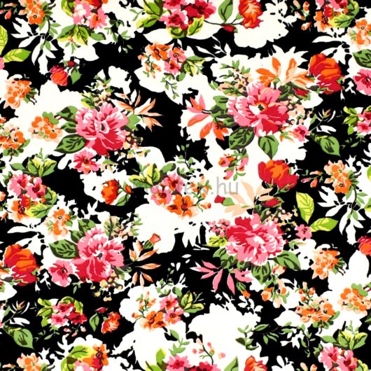 Barbi Crepe – Színpompás virág mintával