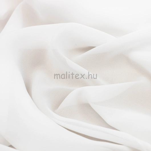 Viszkóz selyem – Fehér színben, zsorzsettes, elasztikus