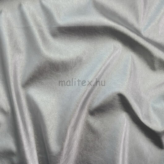 Műbőr – Textilbőr ezüst színben, metál fényű