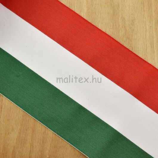 Nemzeti szalag – Magyar nemzeti színű szövött szalag, 14cm