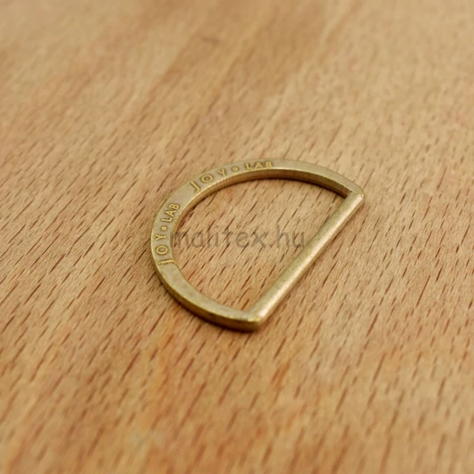 Félkarika – Óarany színben, Joy Lab felirattal, 30mm