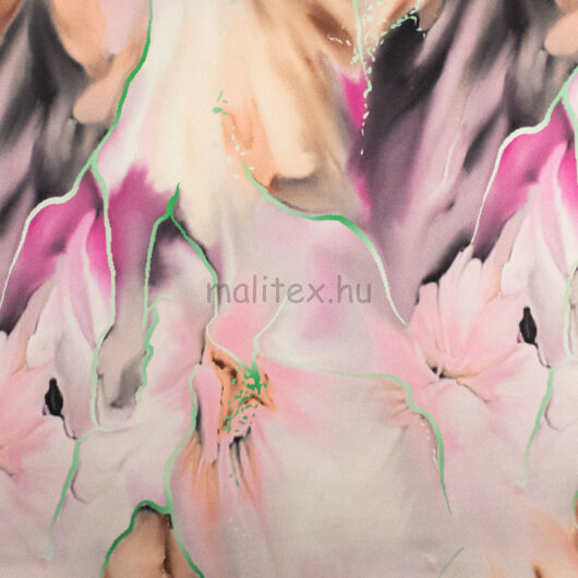 Armani szatén – Szürke-rózsaszín márványos mintával, DigitalPrint