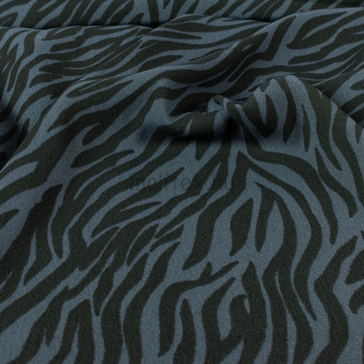 Selyem – Szürke zebra csíkos mintával