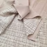 Kép 3/4 - Jersey - Chanel szövet hatású, bézs színben, lurex szállal