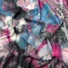 Kép 1/3 - Jég jersey - Festékszóró hatású mintával, magenta-kék