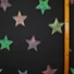 Kép 3/3 - Viszkóz jersey - Fekete alapon nagyméretű csillag mintával