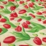 Kép 2/3 - Pamutvászon - Piros tulipán mintával
