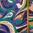 Kép 4/4 - Zsorzsett szövet, elasztikus – Ornamentikus mintával, bordűrös