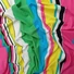 Kép 1/3 - Viszkóz jersey - Csíkos mintával, pink-zöld