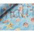 Kép 3/6 - Bútorvászon – Színes tengeri csillag, kagyló és csigaház mintával, LONETA