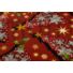 Kép 4/4 - Dekorvászon – Ezüst csillagos karácsonyfa mintával, bordó, LONETA