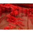Kép 4/5 - 3D tüll csipke – Piros színben, két oldalon bordűrös