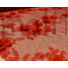 Kép 5/5 - 3D tüll csipke – Piros színben, két oldalon bordűrös