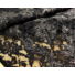 Kép 3/6 - Elasztikus csipke – Fekete színben, zsinóros nagyv virág mintával